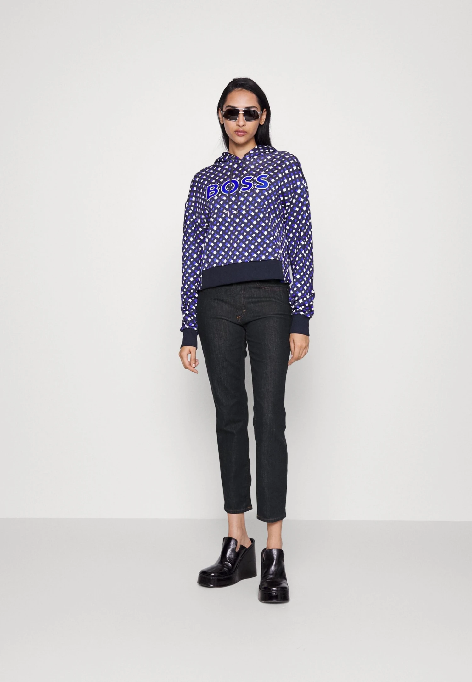 Boss Jackie Slim Crop - Slim Fit Jeans - Blue Denim 2 Boss Jackie Slim Crop - Slim Fit Jeans - Blue Denim - Afbeelding 2