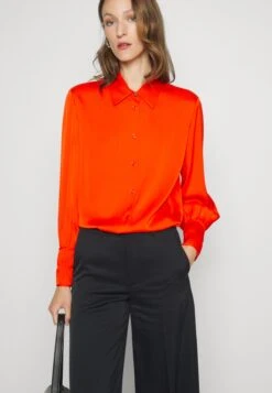 Boss Benea Silk Mix - Overhemdblouse - Bright Orange -Sneaker 0cc7277c2ef3409292672379eb2d4196