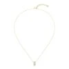 Boss Lyg Ip With Crystal Baguette - Ketting - Gold Coloured