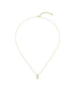 Boss Lyg Ip With Crystal Baguette - Ketting - Gold Coloured