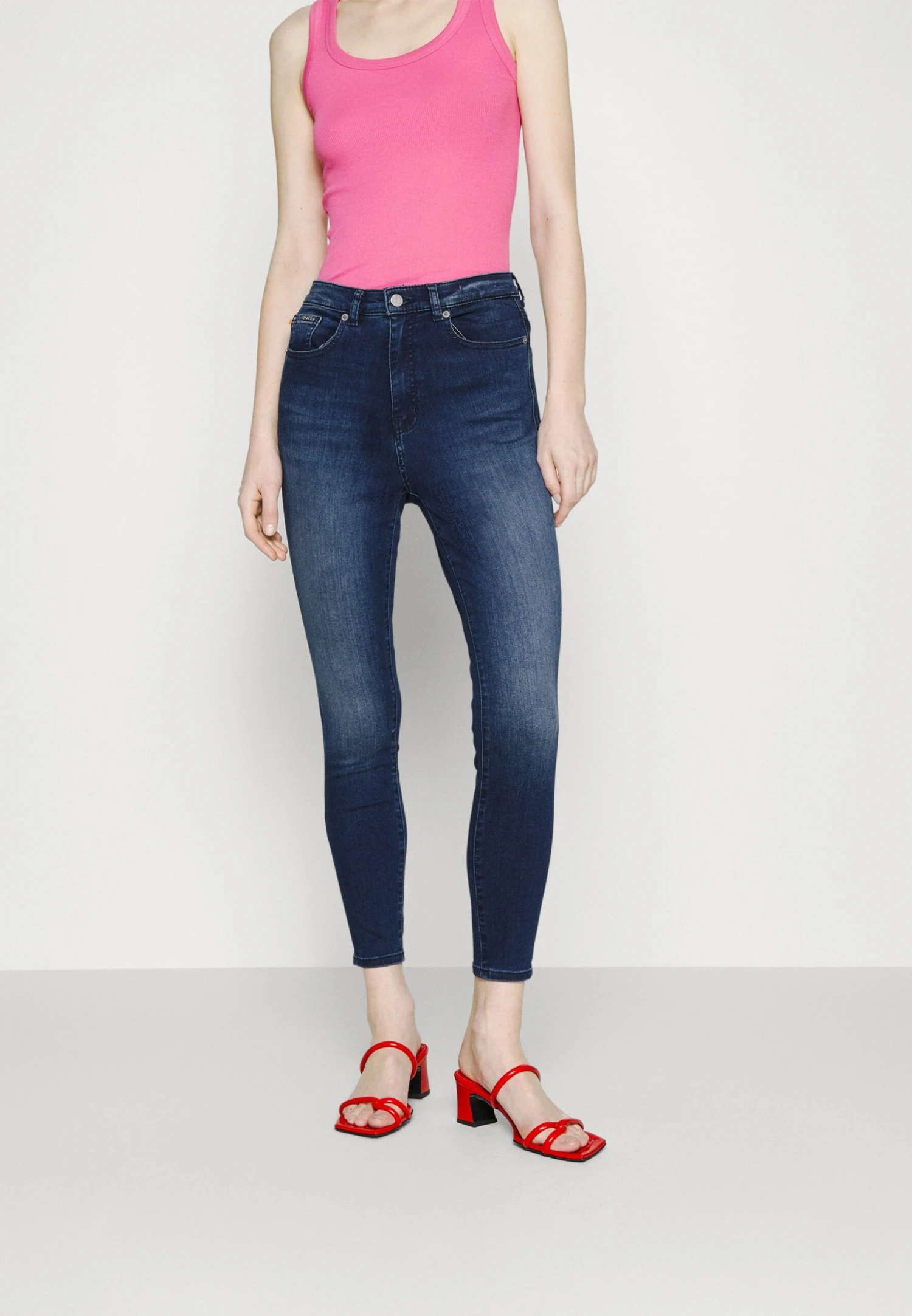 Boss Maye Super Skinny High Rise Regular Length - Jeans Skinny Fit - Open Blue 1 Boss Maye Super Skinny High Rise Regular Length - Jeans Skinny Fit - Open Blue