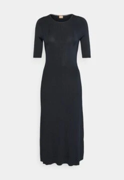 Boss Cropped-Sleeve Dress With Knitted Structure - Gebreide Jurk - Open Miscellaneous -Sneaker 19990fafc6e349b5b57b6917b78a9d7a