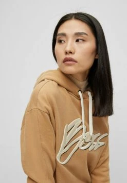 Boss Ecaisy Logo - Hoodie - Beige -Sneaker 1ed0733579464b119747dc53b37fae34