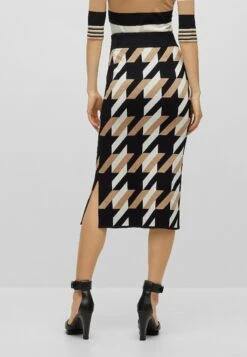 Boss Knitted Jacquard-Pattern Pencil Skirt With Logo Trim - Kokerrok - Patterned Twentyeight -Sneaker 25a344e0631c42afaf5e655f50069c5b