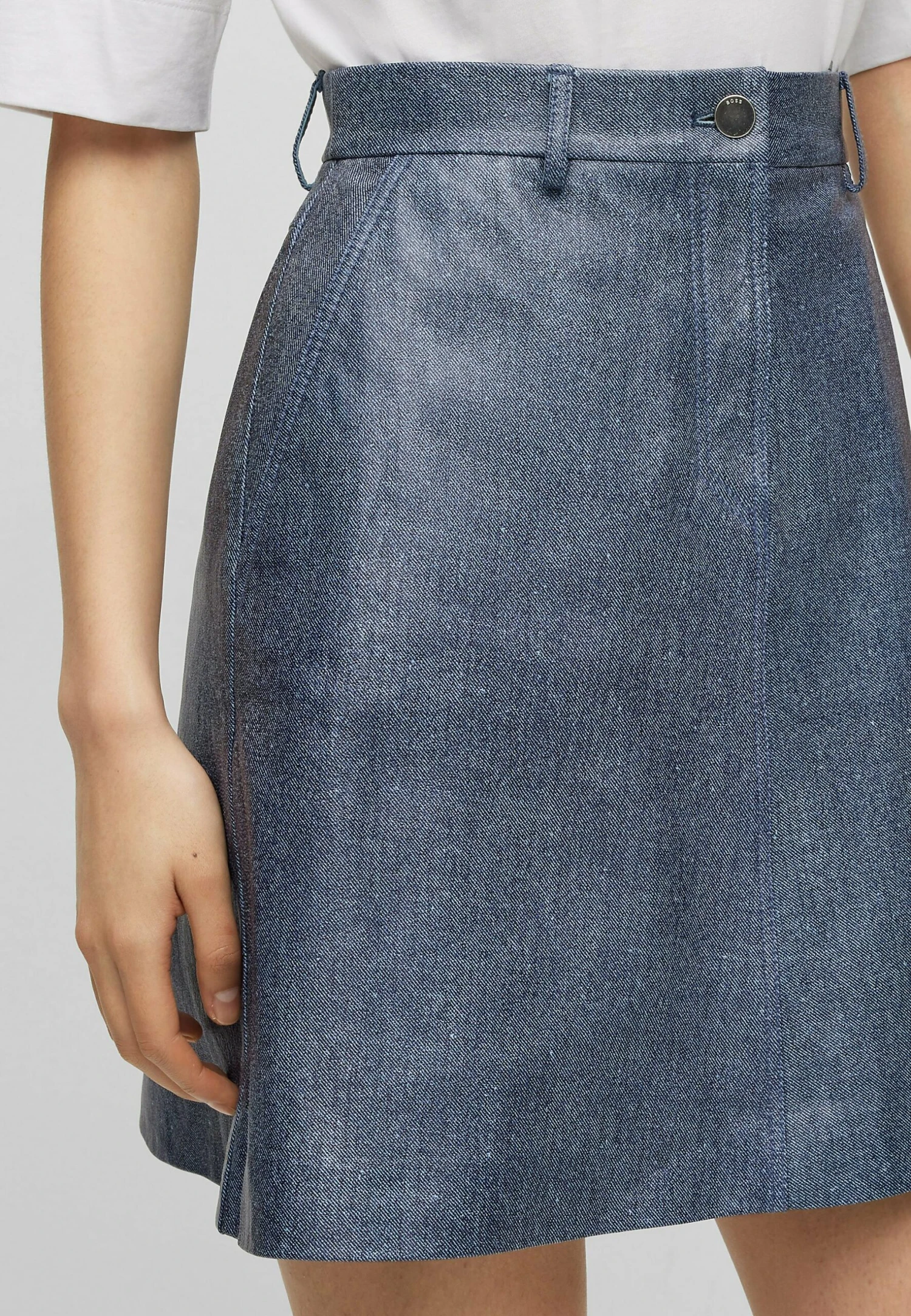 Boss C Semara - Leren Rok - Patterned Five 4 Boss C Semara - Leren Rok - Patterned Five - Afbeelding 4