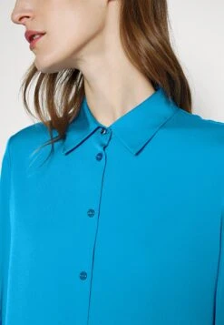 Boss Benea Silk Mix - Overhemdblouse - Bright Blue -Sneaker 2e678b848cc34ad793be541c196c43e6