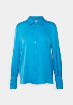 Boss Benea Silk Mix - Overhemdblouse - Bright Blue -Sneaker 351bc6a6394c42c4a68c8a795a67ec4d