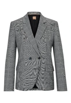 Boss Regular-Fit Jacket In Checked Virgin Wool - Blazer - Grey 11 Boss Regular-Fit Jacket In Checked Virgin Wool - Blazer - Grey -Sneaker 37c32af8674d43349aca26c1eae36065