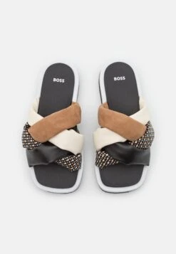 Boss Allie Braid Slide - Muiltjes - Black -Sneaker 43b67f1bacda461eae2857cc5b11a713