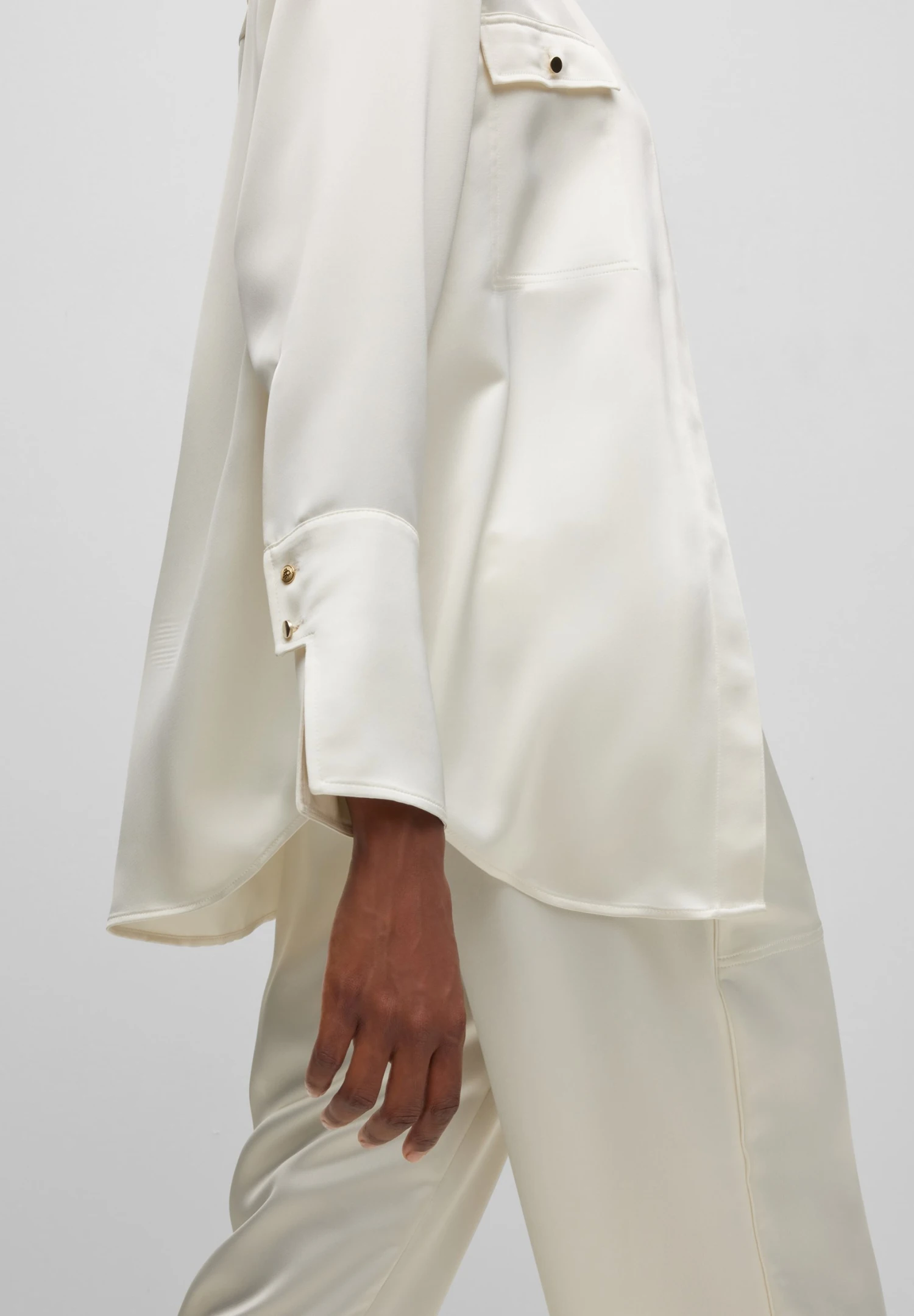 Boss Besatina - Lichte Jas - Open White 4 Boss Besatina - Lichte Jas - Open White - Afbeelding 4