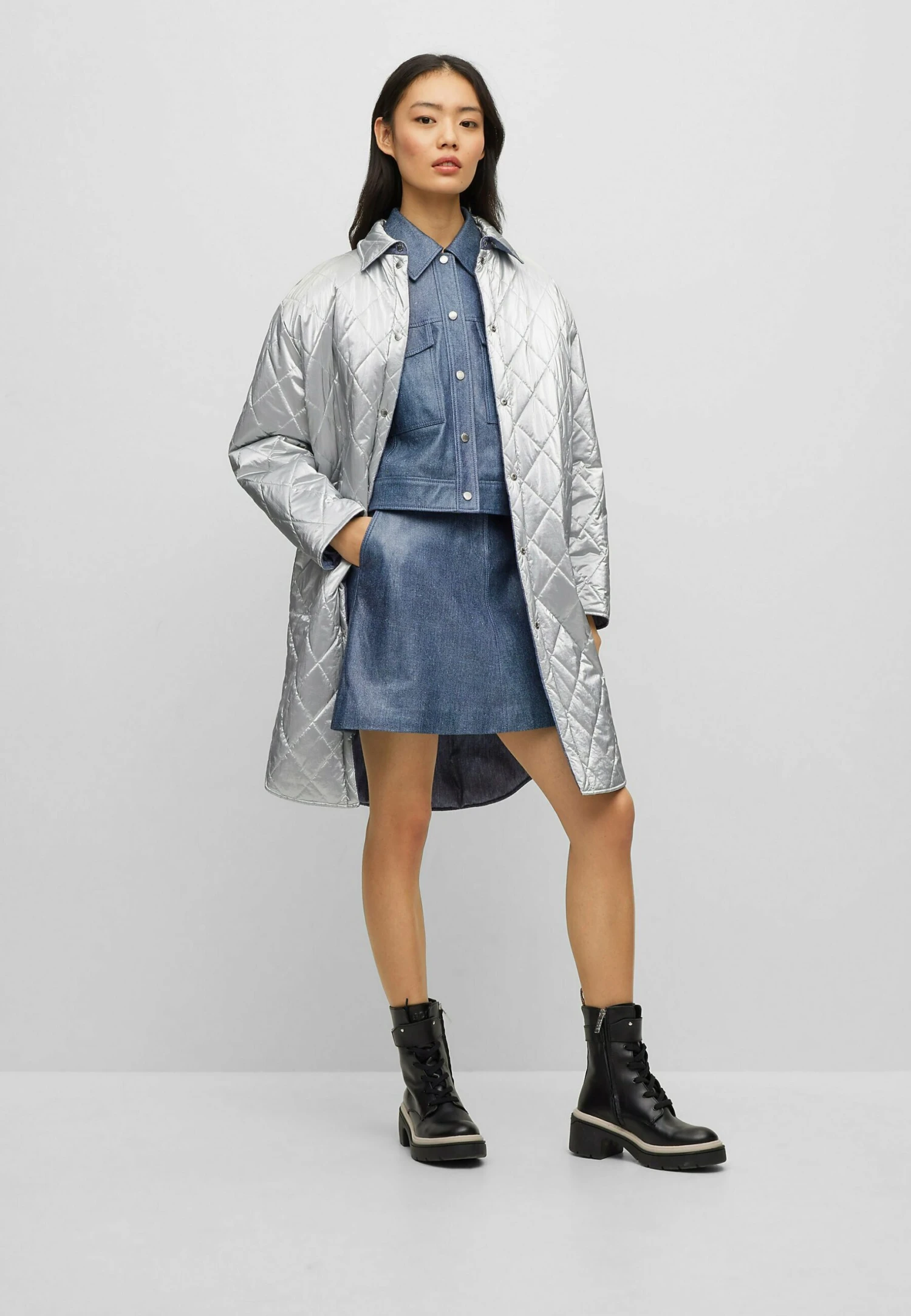 Boss C Semara - Leren Rok - Patterned Five 2 Boss C Semara - Leren Rok - Patterned Five - Afbeelding 2