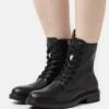 Boss Vanity Lace Up Bootie - Veterboots - Black