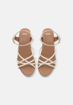 Boss Cate Wedge- Sandalen Met Sleehak - Open White -Sneaker 680842656d7b4b6b8db2b6bdaf8759bd