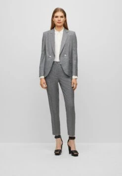 Boss Regular-Fit Jacket In Checked Virgin Wool - Blazer - Grey 7 Boss Regular-Fit Jacket In Checked Virgin Wool - Blazer - Grey -Sneaker 69cfb3d983aa45529a2f6e0b00b84925