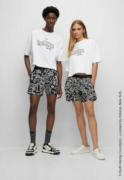 Boss X Keith Haring Ecrop_Haring - T-Shirt Print - White