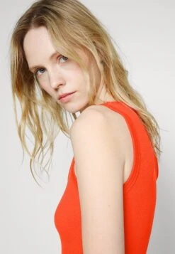 Boss C Ematite Cotton Mix Top - Top - Bright Orange -Sneaker 922560c5eac74fc7a7909d64fa114d2a