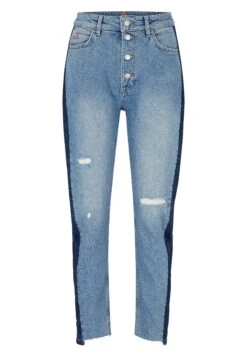 Boss Ruth Bc 3.0 Regular Fit High Rise - Straight Leg Jeans - Blue