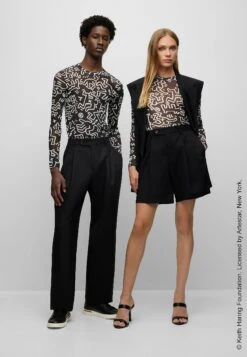 Boss X Keith Haring T_Strokes - Longsleeve - Black One