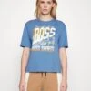 Boss Evarsy Sport - T-Shirt Print - Open Blue