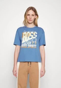 Boss Evarsy Sport - T-Shirt Print - Open Blue