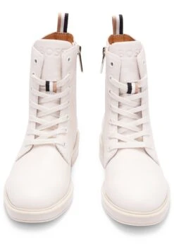 Boss Vanity Lace Up Bootie - Veterboots - Open White -Sneaker a939acd52e174be6b1f97b5acf1f1a90