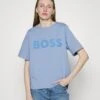 Boss Etey - T-Shirt Print - Open Blue