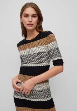 Boss Structured-Stripe Dress In Stretch-Cotton Jersey - Etui-Jurk - Open Miscellaneous -Sneaker b9700b332ba34db48e5119ac62dfab11