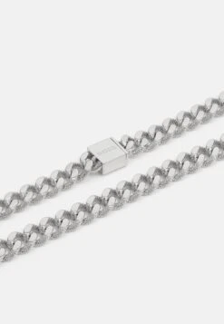 Boss Stamped Textured Necklace With Monogram Square - Ketting - Silberfarben -Sneaker c09cfdcf22f04dceb3f789a7b18197f6