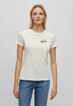 Boss C Elogo Motive - T-Shirt Print - Natural Eighteen