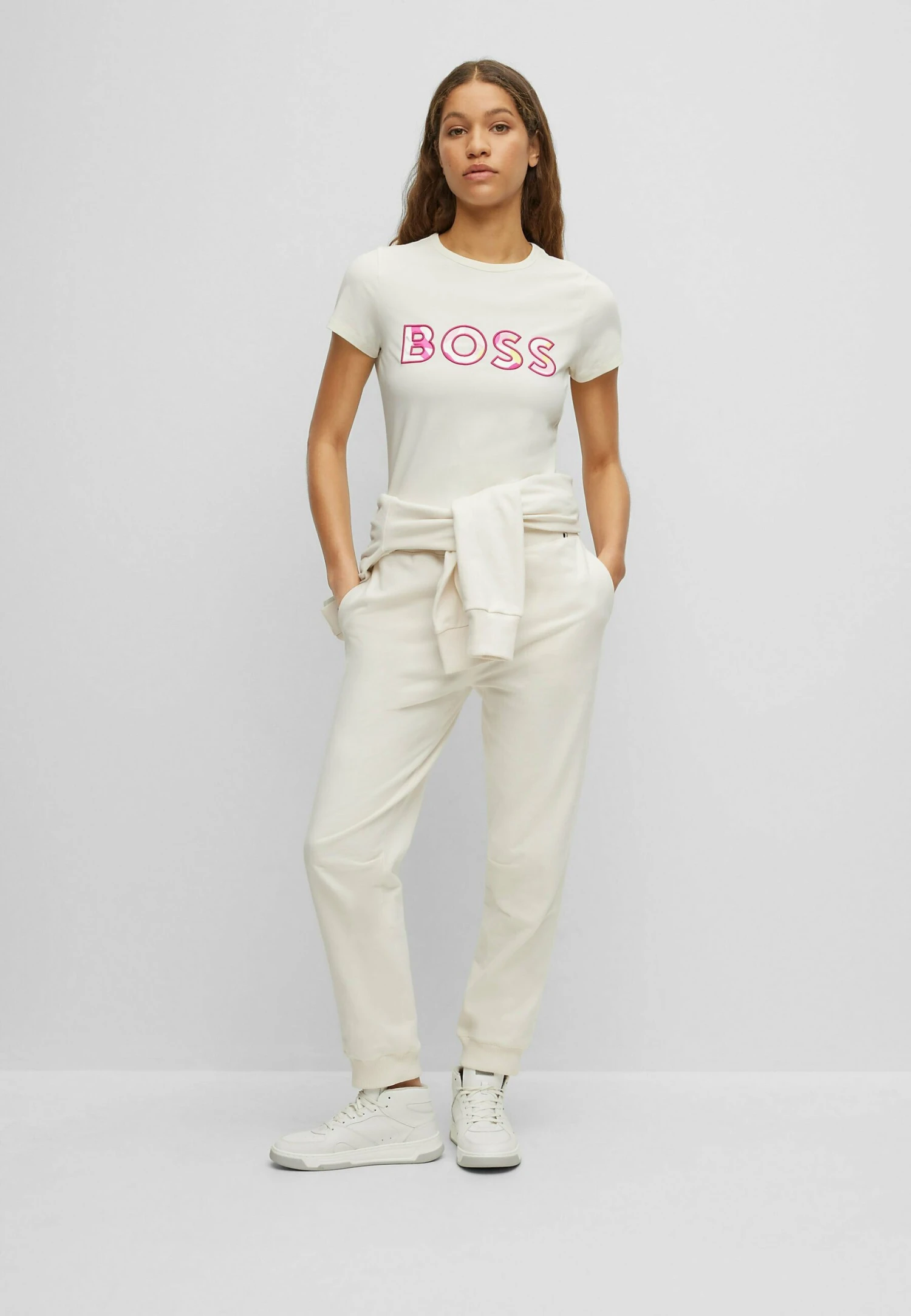 Boss Esiny - Trainingsbroek - Weiß Null 2 Boss Esiny - Trainingsbroek - Weiß Null - Afbeelding 2