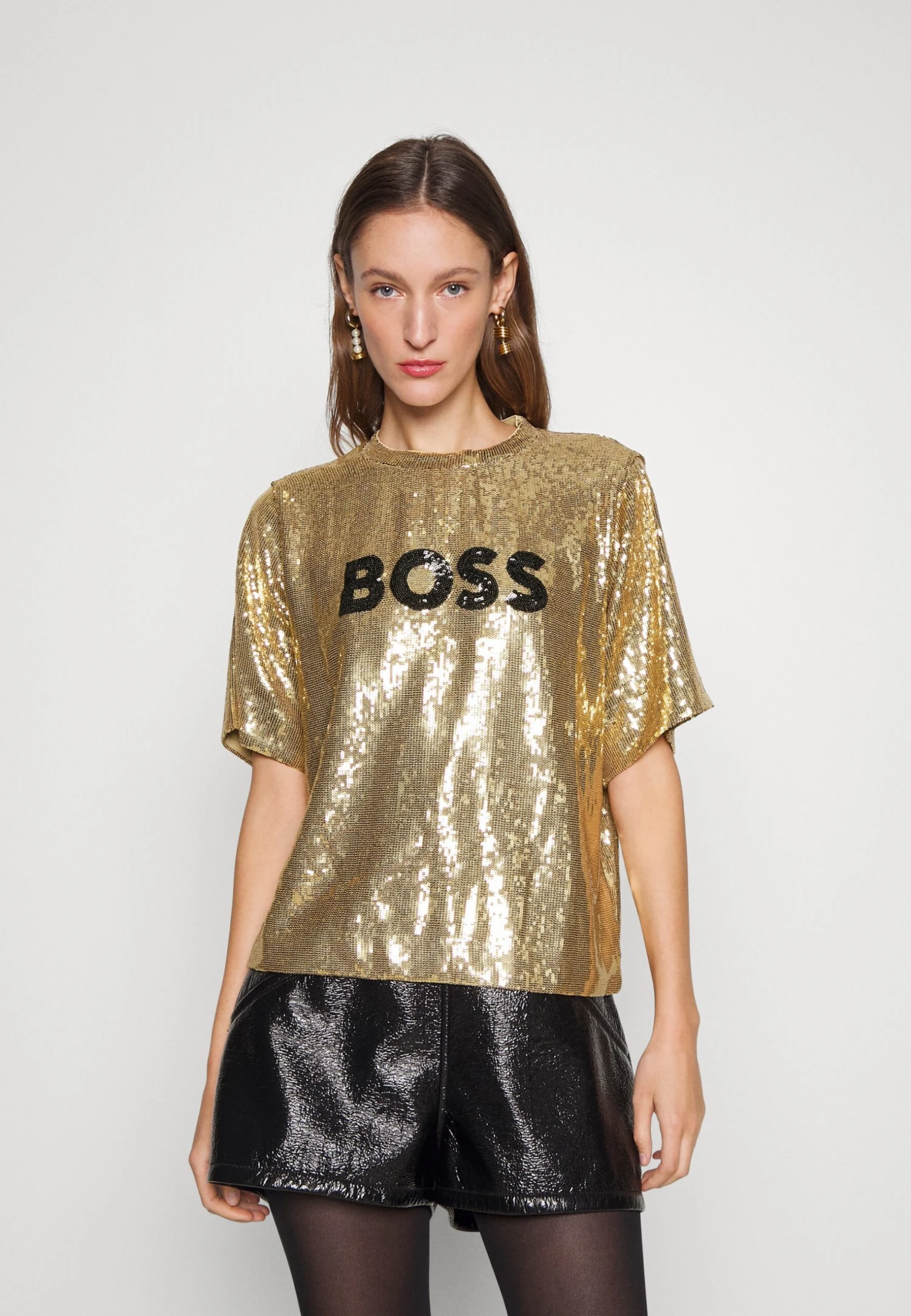 Boss Epaloga - T-Shirt Print - Gold 1 Boss Epaloga - T-Shirt Print - Gold