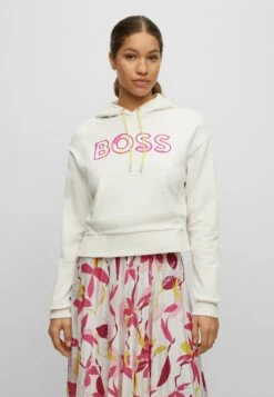 Boss Ecropi_Aop Logo - Hoodie - Natural Eighteen