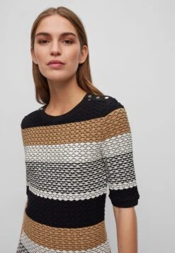 Boss Structured-Stripe Dress In Stretch-Cotton Jersey - Etui-Jurk - Open Miscellaneous -Sneaker ecc0e4db361a4c46a67d9edd1dd3ddf7