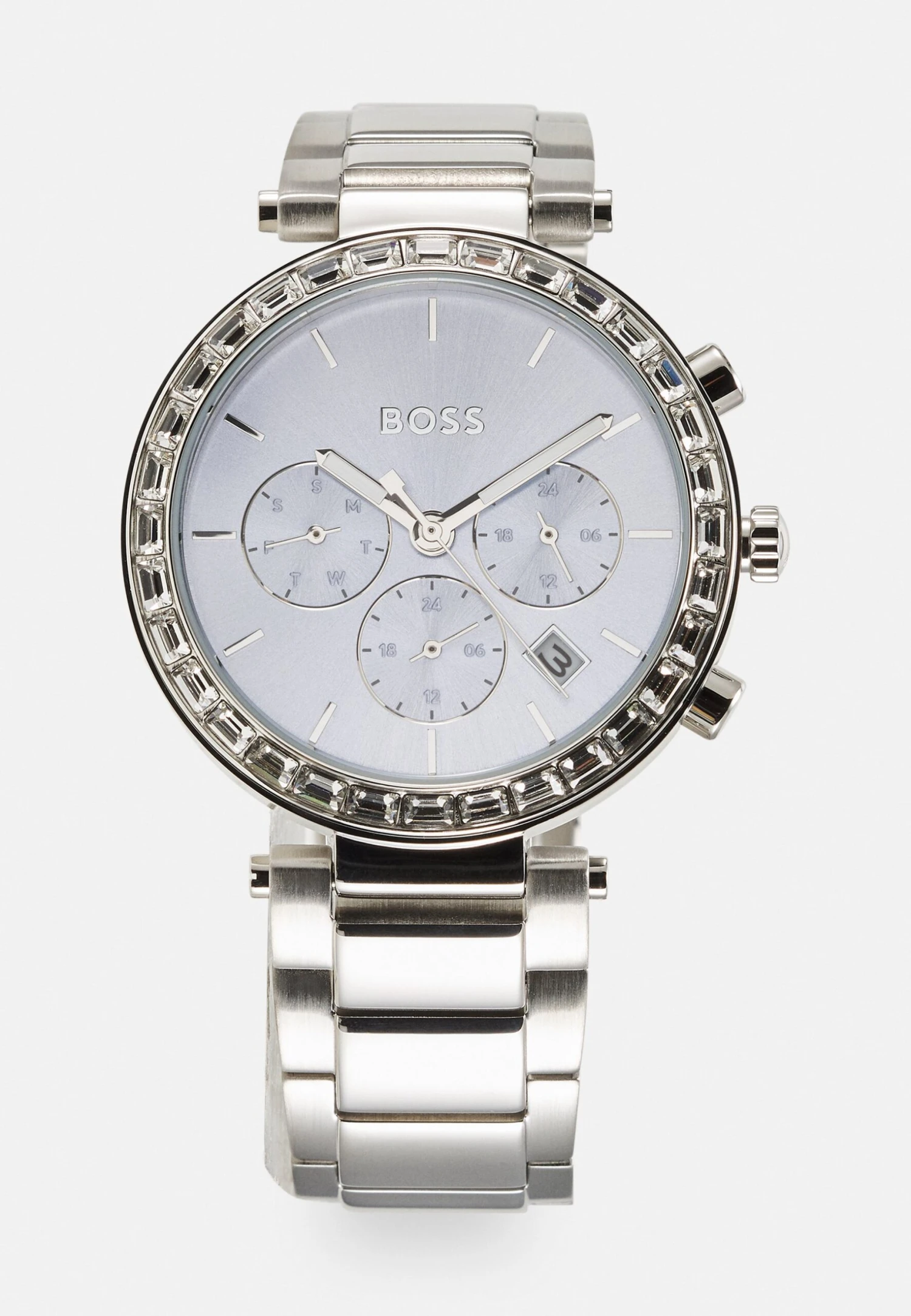 Boss Multi 3 Bar Case Dial - Chronograaf - Silver-Coloured 1 Boss Multi 3 Bar Case Dial - Chronograaf - Silver-Coloured