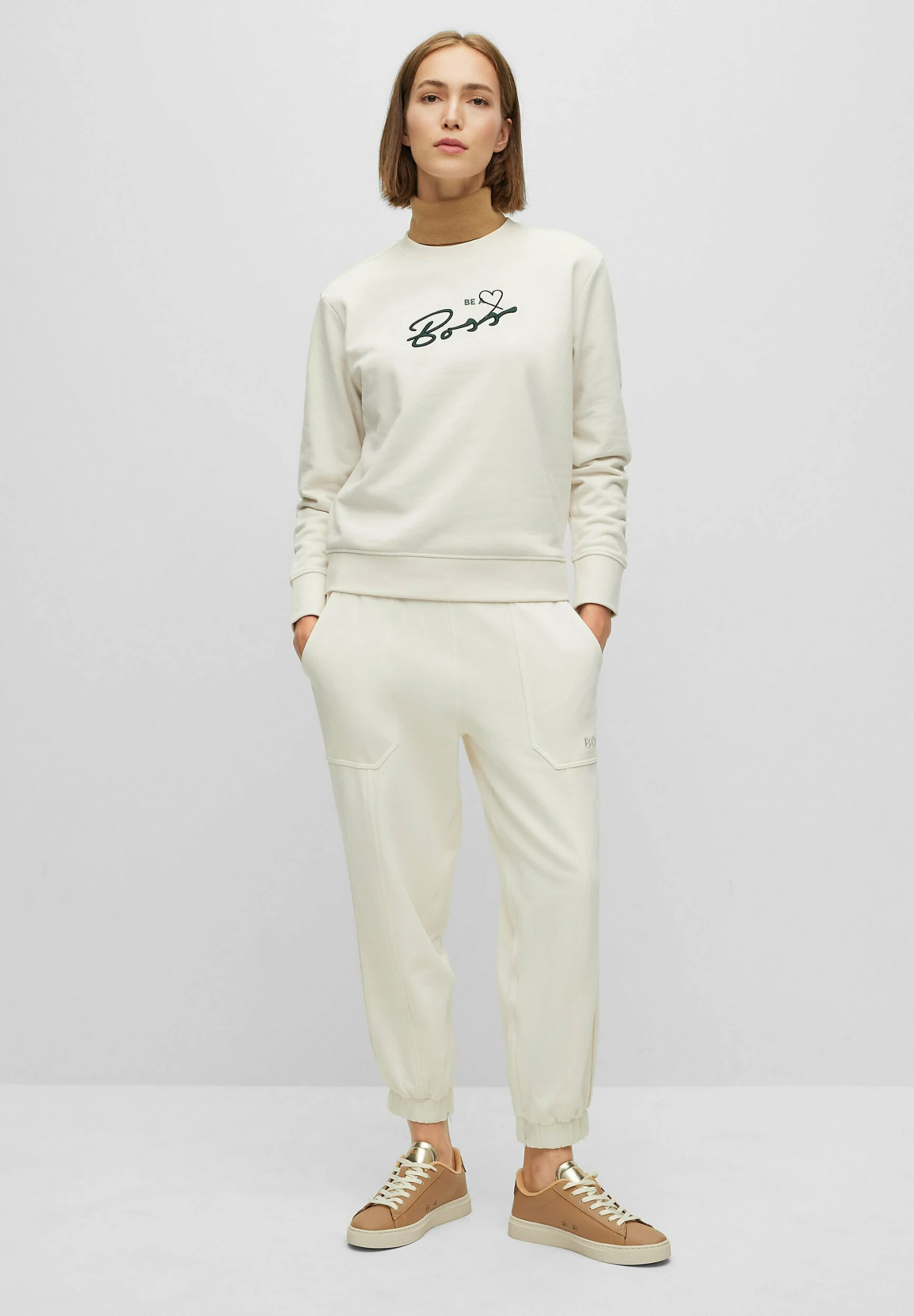 C Elaboss Motive In - Sweater - Natural Eighteen 2 C Elaboss Motive In - Sweater - Natural Eighteen - Afbeelding 2