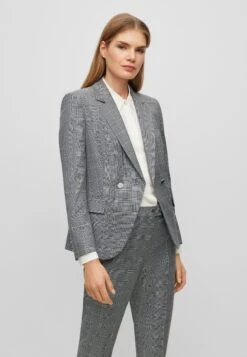 Boss Regular-Fit Jacket In Checked Virgin Wool - Blazer - Grey 9 Boss Regular-Fit Jacket In Checked Virgin Wool - Blazer - Grey -Sneaker ffa5a4dd69e549dfb9d40a10015471af
